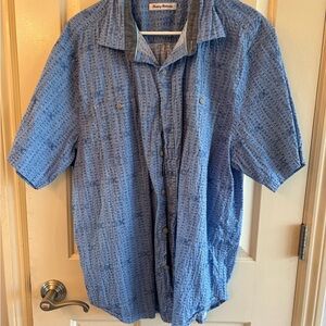 Tommy Bahama shirt sleeve cotton shirt xl